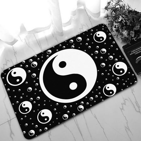 Phfzk Asian Doormat Chinese Symbol Of Taoism Yin Yang Doormat