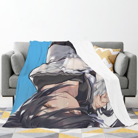 Beautiful Elf Girls, Lewd Waifu Anime Flannel Fleece Blanket Naked Waifu Plush Throw Fuzzy Super Soft Microfiber Flannel Blankets for Couch, Bed, Sofa Warm and Cozy for All Seasons 50*40