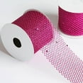 thumbnail image 7 of Efavormart Glittery Hexagonal Mesh Ribbon For Gift Wrapping, Hair Bow Clips & Accessories Making Sewing -Fushia- 2.5 x 10 Yards, 7 of 7
