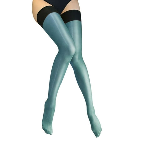 

SANWOOD Stockings Women y Shiny Over Knee Thigh High Nightclub Home Stretch Stockings