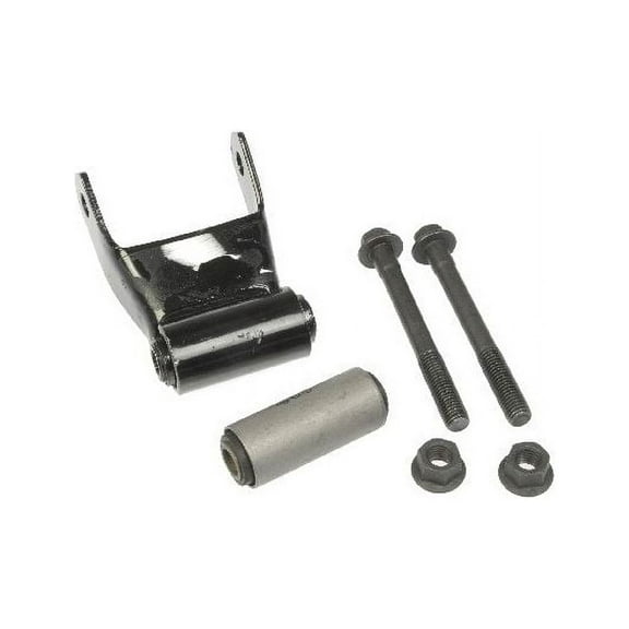 Rear Rearward Leaf Spring Shackle - Compatible with 1980 - 1996 Ford F-150 4WD 1981 1982 1983 1984 1985 1986 1987 1988 1989 1990 1991 1992 1993 1994 1995