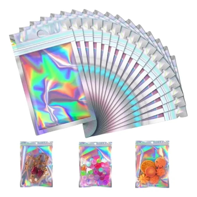 Bolsas Hermeticas De 300 Piezas, Bolsas Holográficas