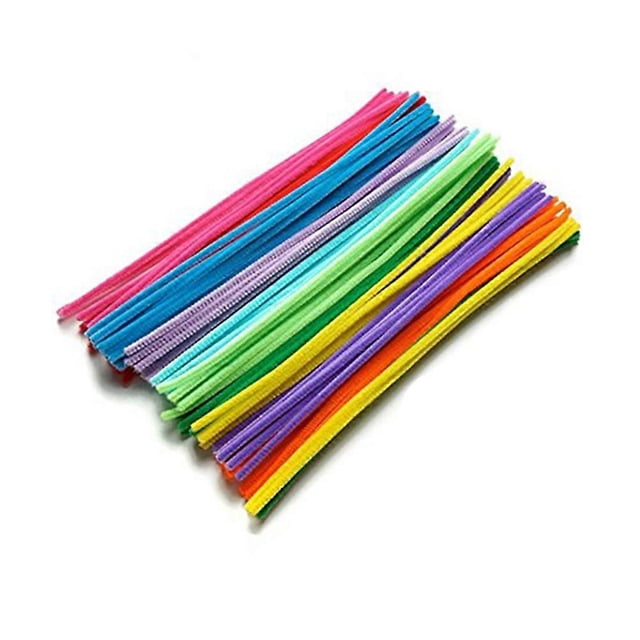 300pcs Plush Stick & Shilly-Stick Children's Educational Toys Handmade Art DIY Doll Materials (Mixed Color)