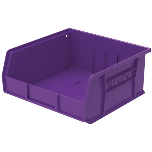 Akro-Mils 30235 Plastic Storage Stacking Hanging Akro Bin,11-Inch by 10-7/8-Inch by 5-Inch , Purple, 6-Pack - image 1 of 7
