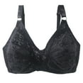 thumbnail image 2 of Hfnxid Womens Wirefree Bra Plus Size Full Coverage Convertible Straps Bra Comfort Lace Push Up Bralette Casual Everday Bralettes, 2 of 3