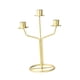 thumbnail image 3 of Candelabro cónico, candelabro de 3 brazos, candelabro de Metal para fiesta, soporte para velas para comedor, día de San Valentín, mantel, boda Dorado, 3 of 9