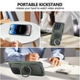 thumbnail image 6 of Rotatable Ring for iPhone 11 Case, Heavy Duty Drop Protection Cover with Kickstand & Ring Holder, Support Magnetic Car Mount, Shockproof for iPhone 11 Phone Case, Armygreen, 6 of 7