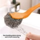 thumbnail image 5 of Cepillo de Acero Inoxidable con Mango Largo | Estropajos Metálicos Resistentes | Esponja de Lana de Acero | Mango Ergonómico Antideslizante para Limpiar Platos, Ollas, Sartenes, Parrillas, Fregaderos, 5 of 6