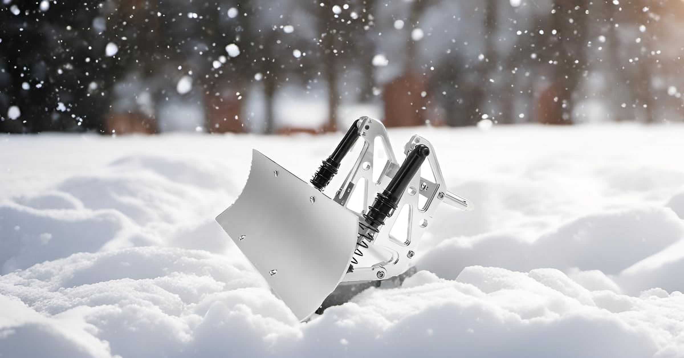 High Quality Metal Alloy Silver 1/10 RC Crawler Truck Car RC Model Car Snowplow Enhance Authenticity