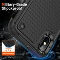 thumbnail image 2 of JTCASES for iPhone XR Case, Hybird PC TPU Anti-slip, Shockproof  Bumper, Military Drop Resistant, Rugged Heacy Duty Full Body Protective Shell for iPhone XR, Slim Fit for Girls Men, Black, 2 of 9