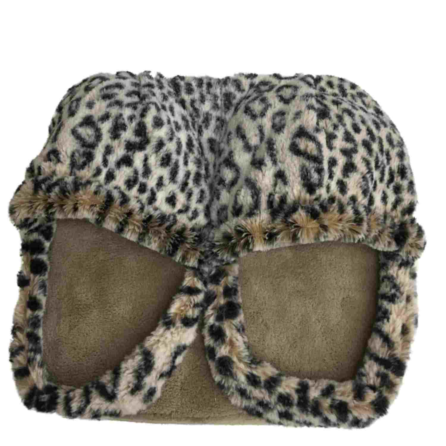 Spa Massage Foot Massager With Leopard Pattern & Micro Plush Fabric