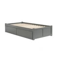 thumbnail image 6 of AFI Concord Queen Solid Wood Platform Bed with Footboard & 2 Storage Drawers in Grey, 6 of 8