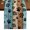 Blue Brown Beige, variant on Table Runners 120 Inches Long Dress Scarves, Brown Beige Farmhouse Coffee/Dining/Kitchen Table Runner for Living Room, Rustic Farmhouse Dog Paw Vintage 13x120 Inch