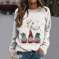 thumbnail image 2 of Wxolcjlv Womens Christmas Print Sweatshirt Crew Neck Cut Winter Streetwear Sweatshirts, 2 of 6
