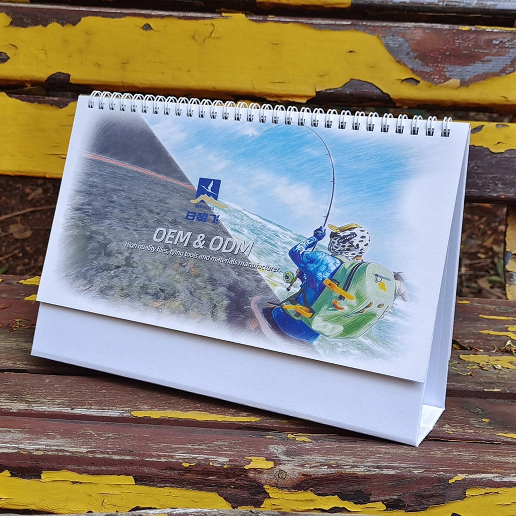 Artistic Diverse Insect Baits Types Print 2026 Desk Calendar Annual 12 Month Organizers For Fly Fishing Creativity