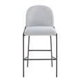 thumbnail image 5 of Kitchen Bar Stools, Counter Height Stools with Gray Fabric Seat and Antique Bronze Metal Frame, Upholstered Dining Stools for Kitchen Island, Home Bar, Restaurant, Set of 2, 5 of 8