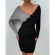 thumbnail image 4 of Vestido De Punto, Poliéster, Manga Larga, Vestido De Punto, Lavable A Máquina, Elegante Ondulado Para El Trabajo Para Mujeres ANGGREK Otros, 4 of 7