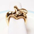 thumbnail image 4 of 6Pcs Apple Napkin Rings, Metal Plated Apple Vintage Napkin Ring Buckle Holder for Dining Table Decor, 4 of 5