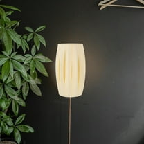 FRCOLOR Fabric Lamp Shade Clip- On Drum Lampshade Vintage Pleated Cloth Light Cover for Table Lamp Floor Pendant Light Chandelier Decor