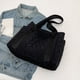 thumbnail image 5 of Bolso Hobo de plumón para mujer bolso con asa superior con múltiples bolsillos bolso de viaje informal de invierno a la moda, 5 of 9