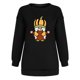 thumbnail image 5 of Blusa informal de manga larga con estampado de calabaza de Halloween para mujer Fridja hj3230, 5 of 6