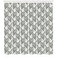 thumbnail image 3 of Ambesonne Grey and White Shower Curtain, Petals and Leaves, 69"Wx70"L, Charcoal Grey and White, 3 of 3