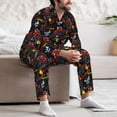 thumbnail image 7 of Naloa Monster Truck Men’s Pajamas Set - Long Sleeve Button Down Sleep Shirt and Pajama Bottoms Sleepwear Set-XX-Large, 7 of 7