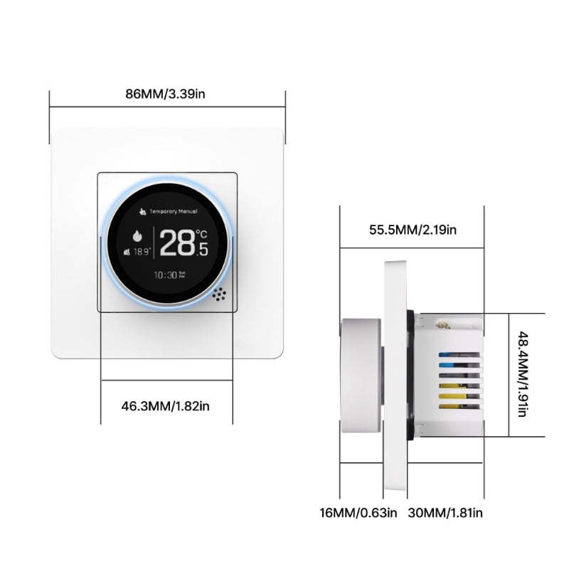 Upgrades Knob Thermostat Intelligent Heating Thermostat Simple for Efficient Underfloor Heating Control In Modern Homes