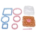 thumbnail image 4 of Pom Loom Weaving Knitting Fluff Makers Pompom Maker Machine Crochet Looms Refill Kit Kids Adults Flower Poms Faux Wool, 4 of 9