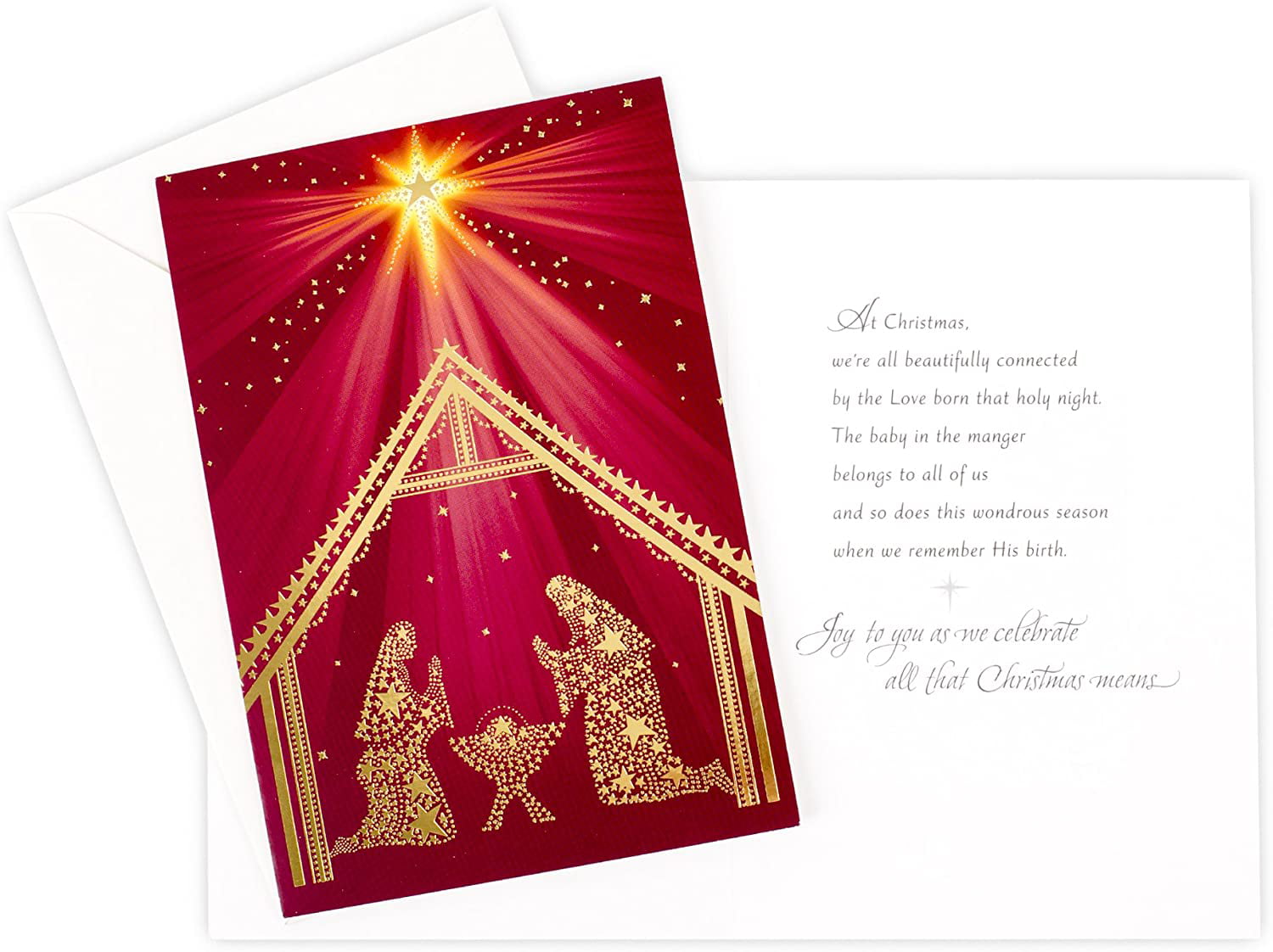 Seasons from Hallmark Christmas Cards Holiday Boxed Cards "Nativity" Star 