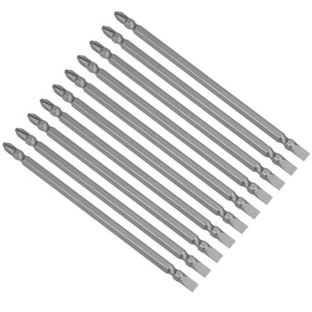 

10Pcs 150mm Long S2 Magnetic -Slotted Screwdriver Bits 6PH2 SL6 Hex Head
