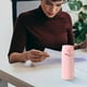 thumbnail image 5 of Xihbxyly Los artículos más vendidos Vaso de agua portátil moderno acero inoxidable para hombres y mujeres con asa y tapa de rebote, taza aislante 320 ml, 5 of 7