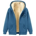 thumbnail image 1 of Veste à Capuche Zippée pour Femmes Chaude Décontractée pour Usage Quotidien en Toutes Saisons, 1 of 5
