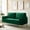 Green, variant on 65" Velvet Upholstered Small Loveseat Couch, 2 Seater Sofa with Pine Wood Frame, Comfortable Loveseat with High-Density Sponge for Living Room, Navy