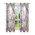 thumbnail image 7 of Yayeee Window Curtains Set of 2 for Living Room Light Filtering 63"x52", Purple Floral Pattern, 7 of 7