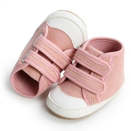 

Promotion!Baby Boy Girl Sneakers Soft Sole High Top Infant Shoes Booties Toddler Newborn Prewalker First Baby Walking Crib Shoes 0-18M