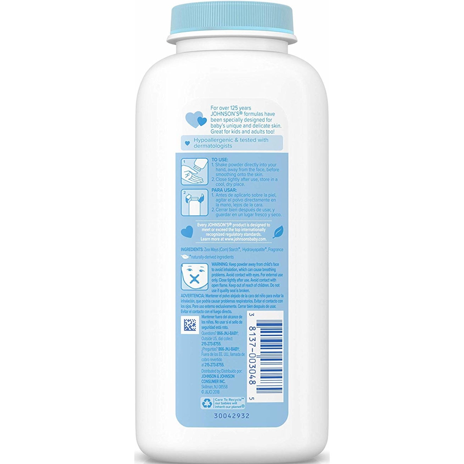 Johnson's Baby Powder, Soothing Aloe & Vitamin E, 9 oz (5 pack) (Bundle)