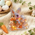 thumbnail image 2 of Gcvizuso Easter Ornaments for Tree,Adorable Easter Bunny Hanging Decoration, Flower Bunny Egg Hanging Sign for Tree, Home Small Tree Party Spring Decorations for Birthday Party, 2 of 5