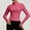 Hot Pink, variant on Women's Cropped Lightweight Stretchy Running Track Jackets Zip up Long Sleeve Athletic Yoga Tops with Thumb Holes Daily Travel Sun Protection Outfits