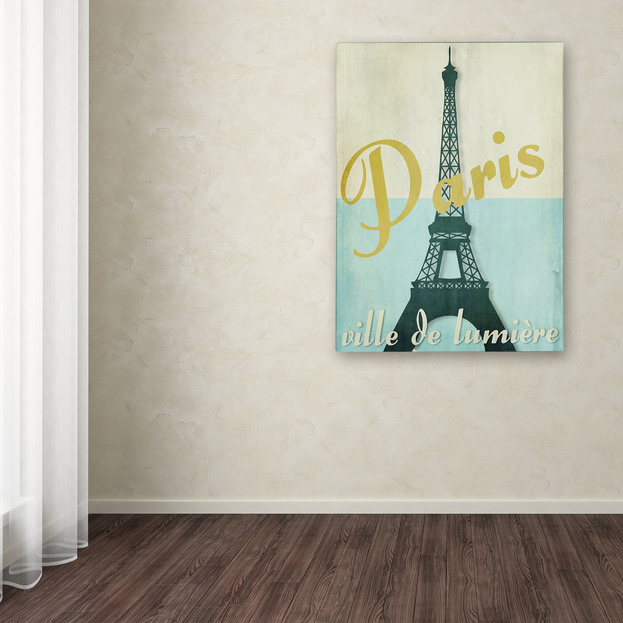 Trademark Fine Art "Paris City of Light" Canvas Art by Color Bakery