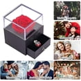 thumbnail image 4 of Real Preserved Rose Jewelry Gift Box With Necklace Valentine's Day Gift Mothers, 4 of 5