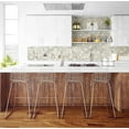 thumbnail image 4 of NextWall  Inlay Hexagon Peel and Stick Wallpaper Alaska Grey & Metallic Gold, 4 of 4