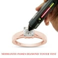 thumbnail image 7 of 1 Carat 6.5MM Round Cut Lab Created Moissanite Diamond Solitaire Engagement Rings For Women In 10K Solid Rose Gold (G-H Color, VVS1 Clarity, 1 Cttw)-7.5, 7 of 7