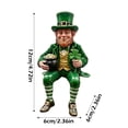 thumbnail image 3 of St. Patrick’s Day Leprechaun Figurine – Resin Decorative Leprechaun Statue for Outdoor Yard, Garden, Home Tabletop, Irish Holiday Décor, Seasonal Display Ornament for Indoor & Outdoor Use, 3 of 6