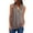 Gray, variant on Pntutb Ladies Clothes,Womens Summer Shirts Zip Casual Tunic V Neck Rollable Blouse Tops T Shirt