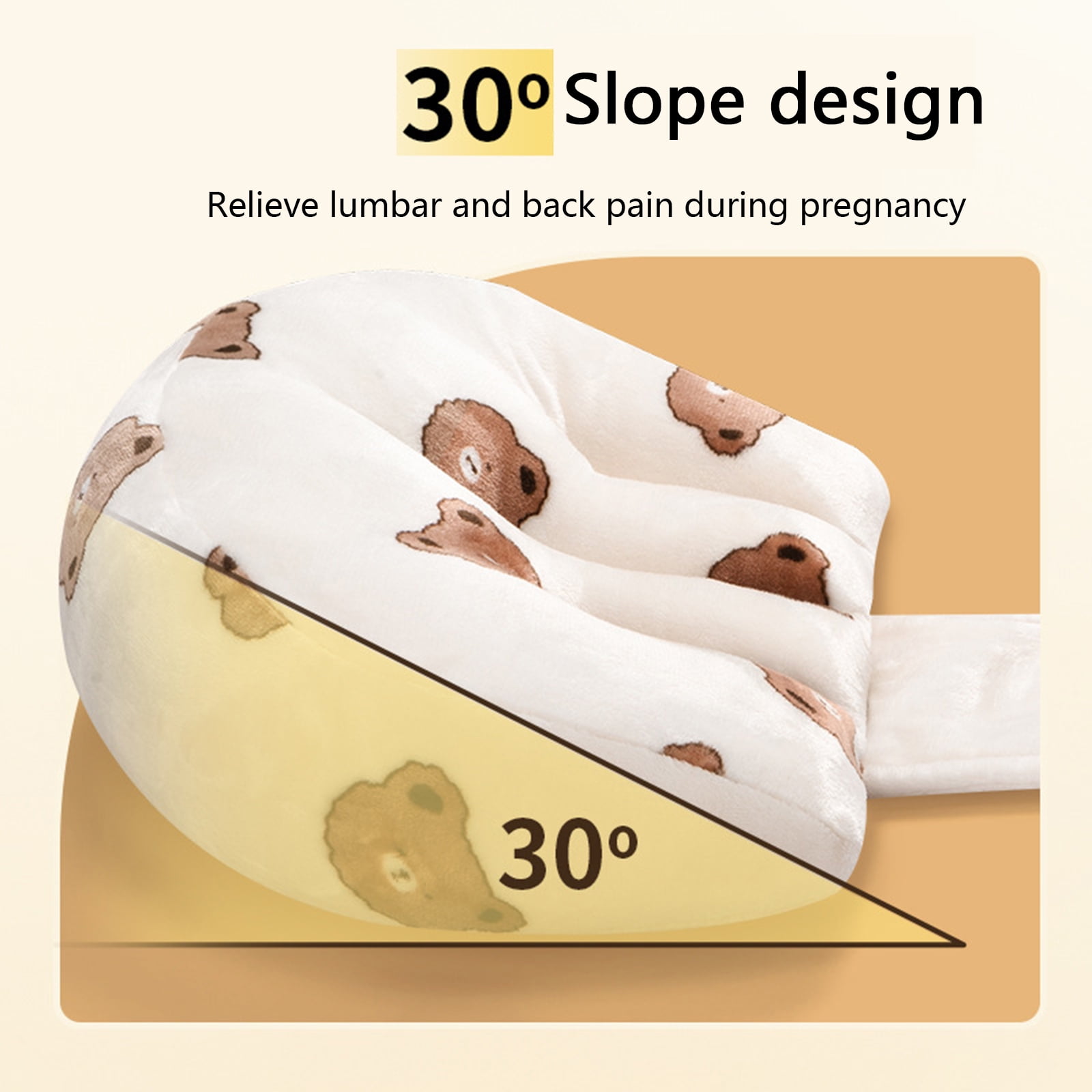 Pillows Adjustable Sleeping Pillow Printed Bear Pattern Maternity Pillow Detachable Body Pillow for Sleeping