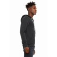 thumbnail image 3 of The Unisex Poly-Cotton Sponge Fleece Full-Zip Hooded Sweatshirt - DTG DARK GREY - XS, 3 of 4