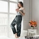 thumbnail image 5 of Balery Forest Black Ghost Warrior Pantalones de pijama para mujer, pijamas ultraligeros, pantalones de estar por casa-X-Large, 5 of 6