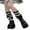 Black White Stripe, variant on Bmnmsl Women Knitted Leg Warmers Leg Cover Casual Simple Style Protector