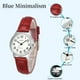 thumbnail image 3 of Reloj de Cuero para Mujer, Relojes de Vestir Informales de Moda, Reloj de Pulsera de Cuarzo con números Romanos para Mujer, diámetro de Esfera 28 mm, 3 of 7